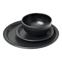 Bistro Coupe 3-Piece Place Setting, Service for 1, Foundry